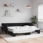 vidaXL Sofá cama nido terciopelo negro 90x200 cm