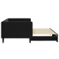 vidaXL Sofá cama nido terciopelo negro 90x200 cm