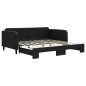 vidaXL Sofá cama nido tela negro 90x190 cm vidaXL Sofá cama nido tela negro 90x190 cm