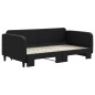 vidaXL Sofá cama nido tela negro 90x190 cm vidaXL Sofá cama nido tela negro 90x190 cm