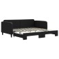vidaXL Sofá cama nido tela negro 100x200 cm vidaXL Sofá cama nido tela negro 100x200 cm