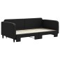 vidaXL Sofá cama nido tela negro 100x200 cm vidaXL Sofá cama nido tela negro 100x200 cm