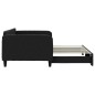 vidaXL Sofá cama nido tela negro 100x200 cm vidaXL Sofá cama nido tela negro 100x200 cm
