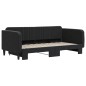 vidaXL Sofá cama nido terciopelo negro 90x190 cm vidaXL Sofá cama nido terciopelo negro 90x190 cm