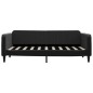 vidaXL Sofá cama nido terciopelo negro 90x190 cm vidaXL Sofá cama nido terciopelo negro 90x190 cm