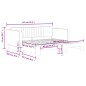 vidaXL Sofá cama nido terciopelo negro 90x190 cm vidaXL Sofá cama nido terciopelo negro 90x190 cm