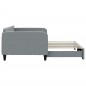 vidaXL Sofá cama nido tela gris claro 100x200 cm