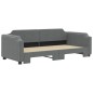 vidaXL Sofá cama nido tela gris oscuro 90x190 cm vidaXL Sofá cama nido tela gris oscuro 90x190 cm