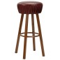 vidaXL Taburetes de cocina 2 unidades cuero sintético marrón vidaXL Taburetes de cocina 2 unidades cuero sintético marrón