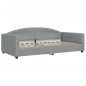 vidaXL Sofá cama nido con colchón tela gris claro 100x200 cm vidaXL Sofá cama nido con colchón tela gris claro 100x200 cm