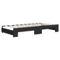 vidaXL Sofá cama nido con colchón tela negro 90x190 cm vidaXL Sofá cama nido con colchón tela negro 90x190 cm