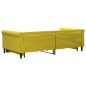 vidaXL Sofá cama nido con cajones terciopelo amarillo 100x200 cm vidaXL Sofá cama nido con cajones terciopelo amarillo 100x200 cm