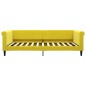vidaXL Sofá cama nido con cajones terciopelo amarillo 100x200 cm vidaXL Sofá cama nido con cajones terciopelo amarillo 100x200 cm