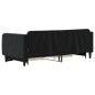vidaXL Sofá cama nido con cajones terciopelo negro 90x200 cm vidaXL Sofá cama nido con cajones terciopelo negro 90x200 cm