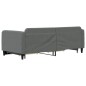 vidaXL Sofá cama nido con cajones tela gris oscuro 90x190 cm vidaXL Sofá cama nido con cajones tela gris oscuro 90x190 cm