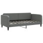 vidaXL Sofá cama nido con cajones tela gris oscuro 90x190 cm vidaXL Sofá cama nido con cajones tela gris oscuro 90x190 cm