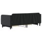 vidaXL Sofá cama nido con cajones terciopelo negro 80x200 cm