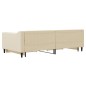 vidaXL Sofá cama nido con cajones tela color crema 100x200 cm