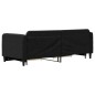 vidaXL Sofá cama nido con cajones tela negro 80x200 cm