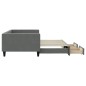 vidaXL Sofá cama nido con cajones tela gris oscuro 100x200 cm vidaXL Sofá cama nido con cajones tela gris oscuro 100x200 cm