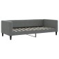 vidaXL Sofá cama nido con cajones tela gris oscuro 100x200 cm vidaXL Sofá cama nido con cajones tela gris oscuro 100x200 cm