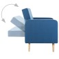 vidaXL Sofá de tela azul vidaXL Sofá de tela azul