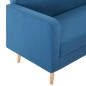 vidaXL Sofá de tela azul vidaXL Sofá de tela azul