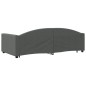 vidaXL Sofá cama nido con cajones tela gris oscuro 100x200 cm vidaXL Sofá cama nido con cajones tela gris oscuro 100x200 cm
