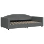 vidaXL Sofá cama nido con cajones tela gris oscuro 100x200 cm vidaXL Sofá cama nido con cajones tela gris oscuro 100x200 cm