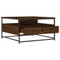 vidaXL Mesa de centro madera de ingeniería roble marrón 80x80x45 cm vidaXL Mesa de centro madera de ingeniería roble marrón 80x80x45 cm