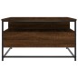 vidaXL Mesa de centro madera de ingeniería roble marrón 80x80x45 cm vidaXL Mesa de centro madera de ingeniería roble marrón 80x80x45 cm