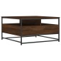 vidaXL Mesa de centro madera de ingeniería roble marrón 80x80x45 cm vidaXL Mesa de centro madera de ingeniería roble marrón 80x80x45 cm