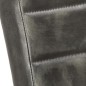 vidaXL Sillas voladizas de comedor 2 unidades cuero auténtico gris vidaXL Sillas voladizas de comedor 2 unidades cuero auténtico gris
