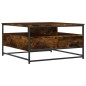 vidaXL Mesa de centro madera de ingeniería roble ahumado 80x80x45 cm vidaXL Mesa de centro madera de ingeniería roble ahumado 80x80x45 cm