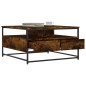 vidaXL Mesa de centro madera de ingeniería roble ahumado 80x80x45 cm vidaXL Mesa de centro madera de ingeniería roble ahumado 80x80x45 cm