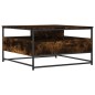 vidaXL Mesa de centro madera de ingeniería roble ahumado 80x80x45 cm vidaXL Mesa de centro madera de ingeniería roble ahumado 80x80x45 cm