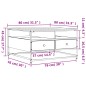 vidaXL Mesa de centro madera de ingeniería roble ahumado 80x80x45 cm vidaXL Mesa de centro madera de ingeniería roble ahumado 80x80x45 cm