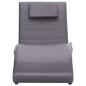 vidaXL Diván de masaje con almohada de cuero artificial gris vidaXL Diván de masaje con almohada de cuero artificial gris