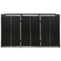 vidaXL Cobertizo para 3 contenedores de basura ratán PE 207x80x117 cm vidaXL Cobertizo para 3 contenedores de basura ratán PE 207x80x117 cm