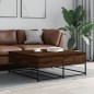 vidaXL Mesa de centro madera de ingeniería roble marrón 100x99x40 cm