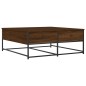 vidaXL Mesa de centro madera de ingeniería roble marrón 100x99x40 cm