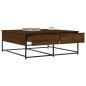vidaXL Mesa de centro madera de ingeniería roble marrón 100x99x40 cm