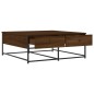 vidaXL Mesa de centro madera de ingeniería roble marrón 100x99x40 cm