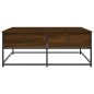 vidaXL Mesa de centro madera de ingeniería roble marrón 100x99x40 cm