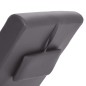 vidaXL Diván de masaje con almohada de cuero artificial gris vidaXL Diván de masaje con almohada de cuero artificial gris