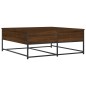 vidaXL Mesa de centro madera de ingeniería roble marrón 100x99x40 cm