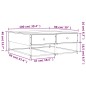vidaXL Mesa de centro madera de ingeniería roble marrón 100x99x40 cm