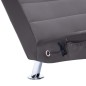 vidaXL Diván de masaje con almohada de cuero artificial gris vidaXL Diván de masaje con almohada de cuero artificial gris