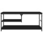 vidaXL Mesa de centro madera de ingeniería negro 90x49x40 cm vidaXL Mesa de centro madera de ingeniería negro 90x49x40 cm