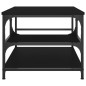 vidaXL Mesa de centro madera de ingeniería negro 90x49x40 cm vidaXL Mesa de centro madera de ingeniería negro 90x49x40 cm